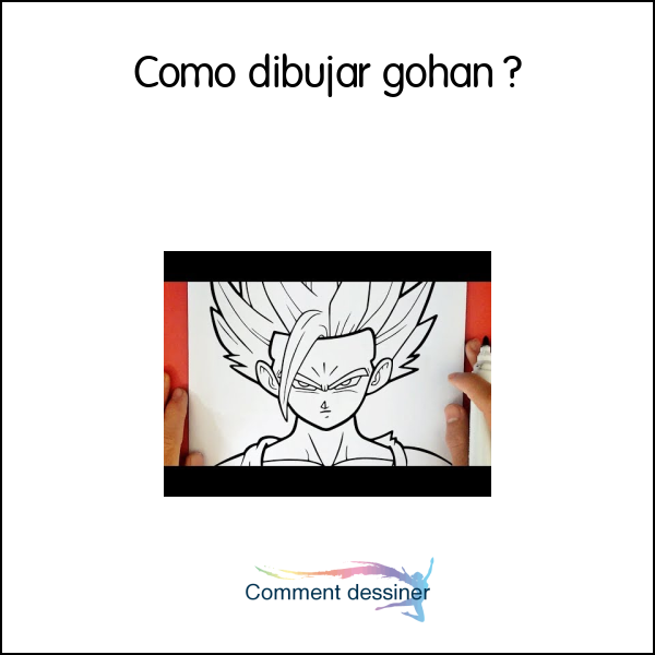 Como dibujar gohan